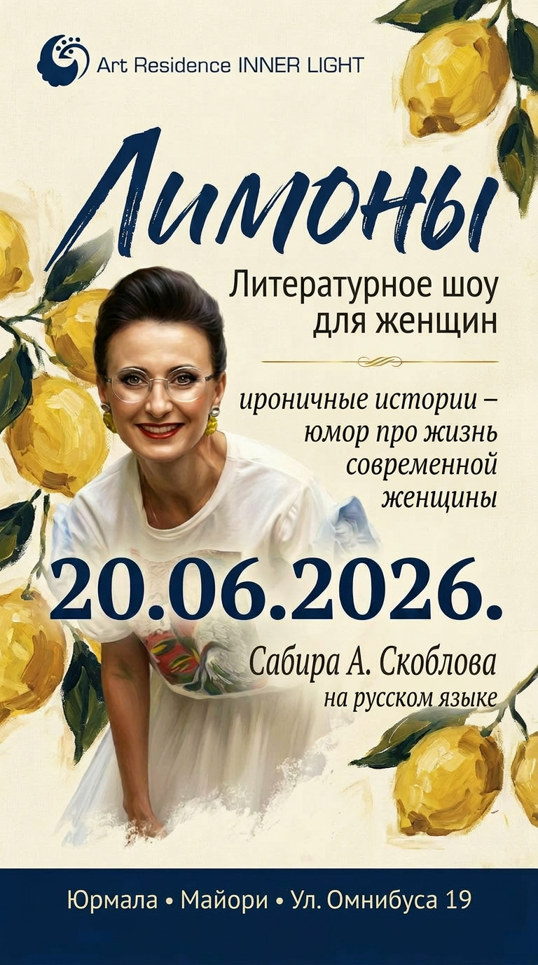 Афиша литературного шоу «Лимоны»